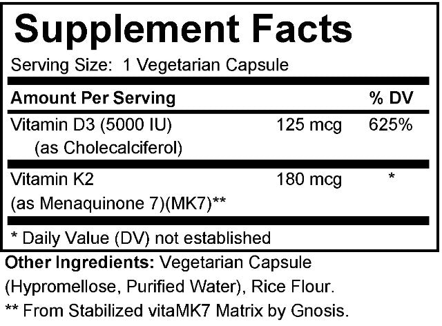 Vitamin D & K2 (5000 IU)