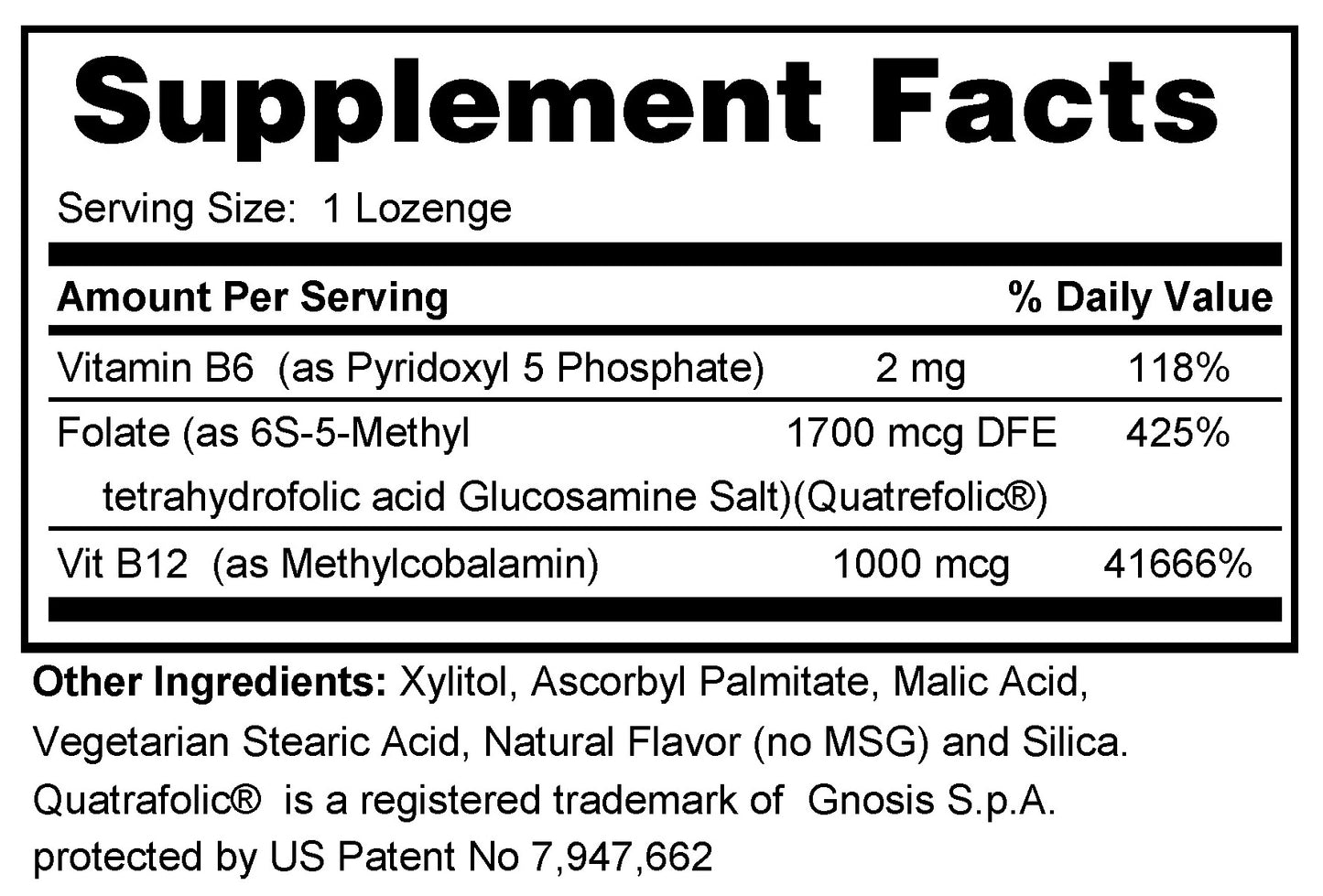 Vitamin B6-9-12 Lozenges